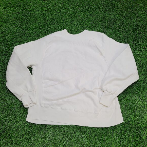 Vintage 90s Brown Sweatshirt Womens XL 21x24 White - Picture 2 of 15